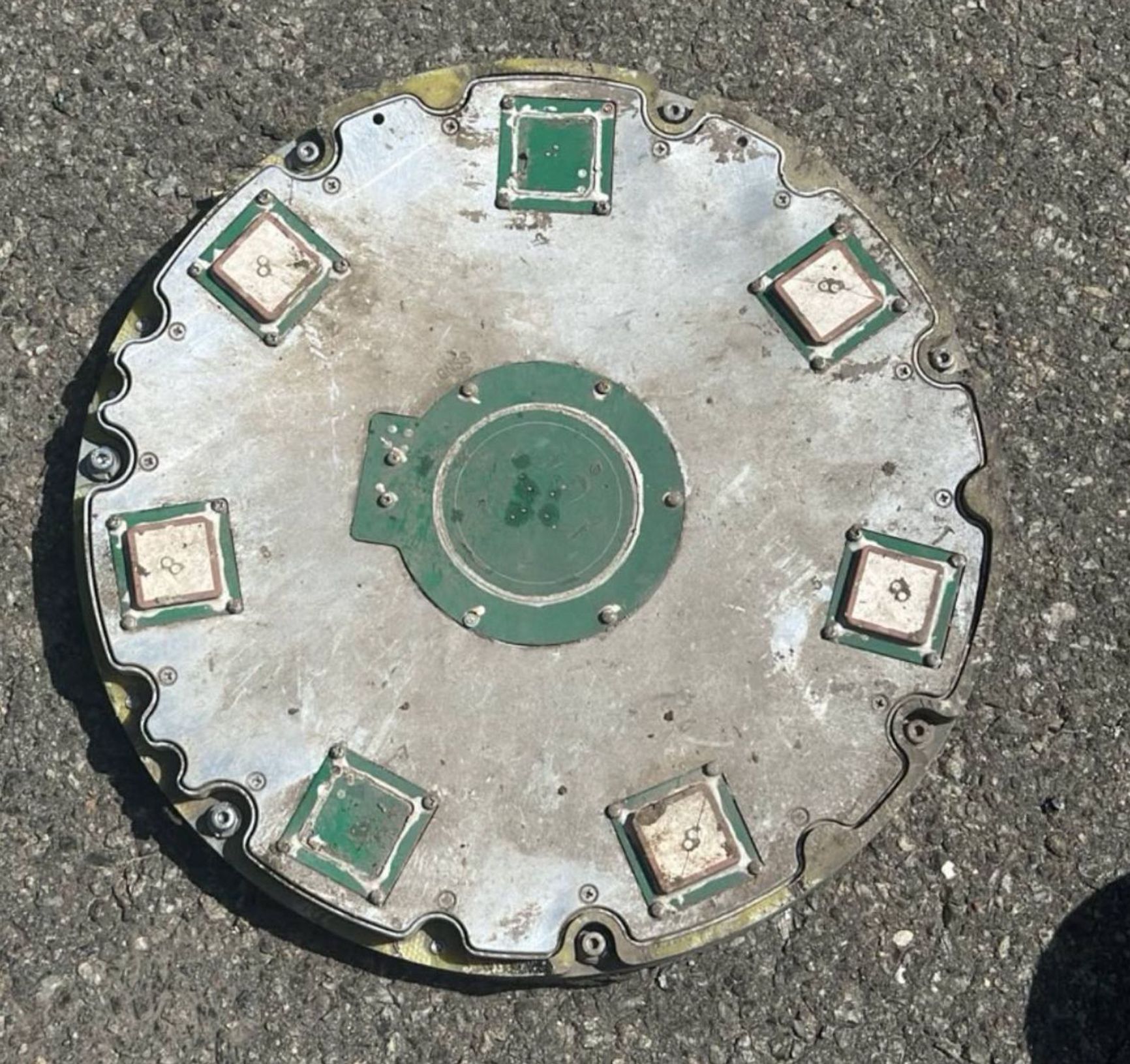 Satellite navigation antenna from a Shahed (Geran) drone, designed to resist jamming