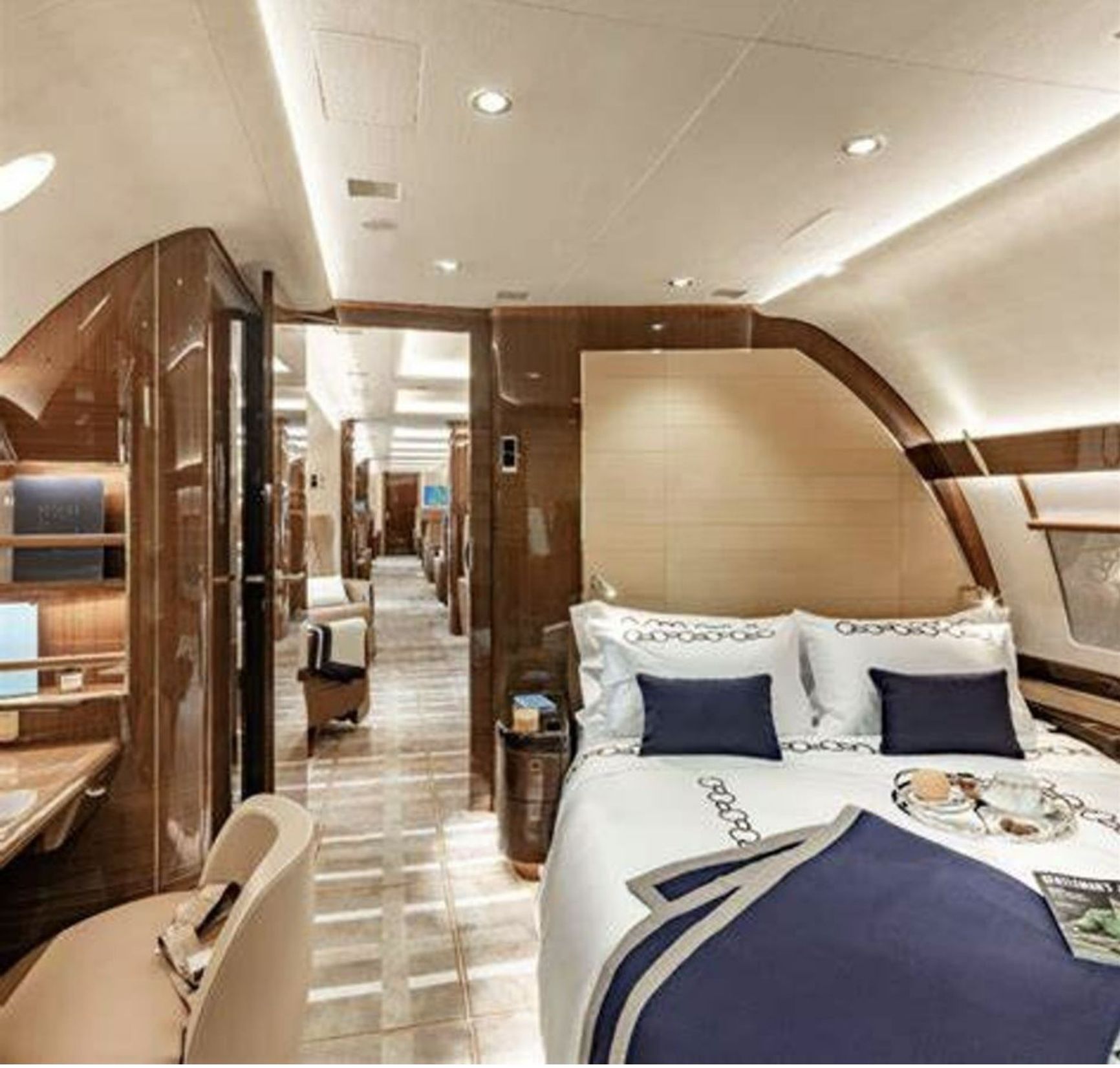 A proposed VIP cabin layout for a plane similar to the one gifted to Trump